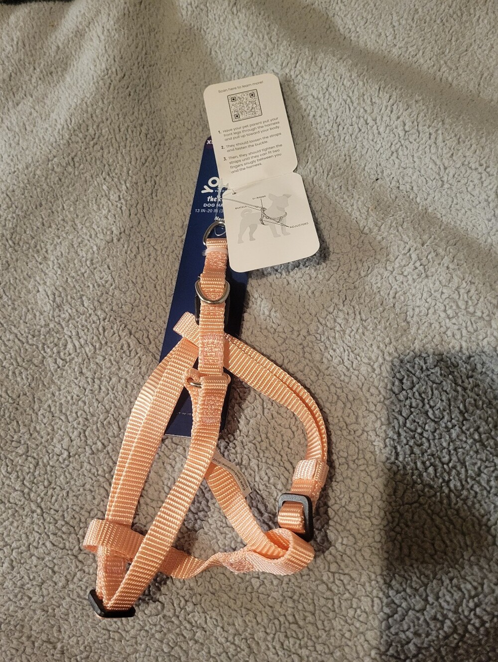 NWT Pet Light Pink Adjustable Dog Harness